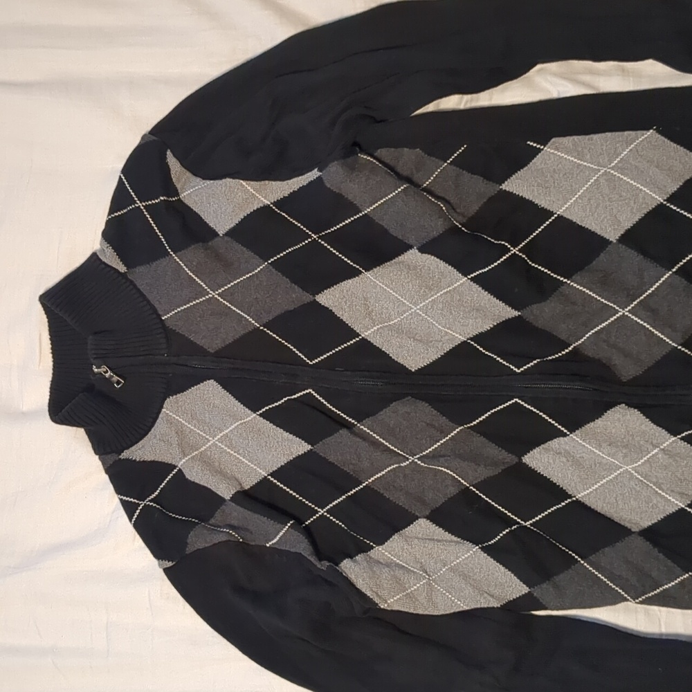 INC zip up sweater
